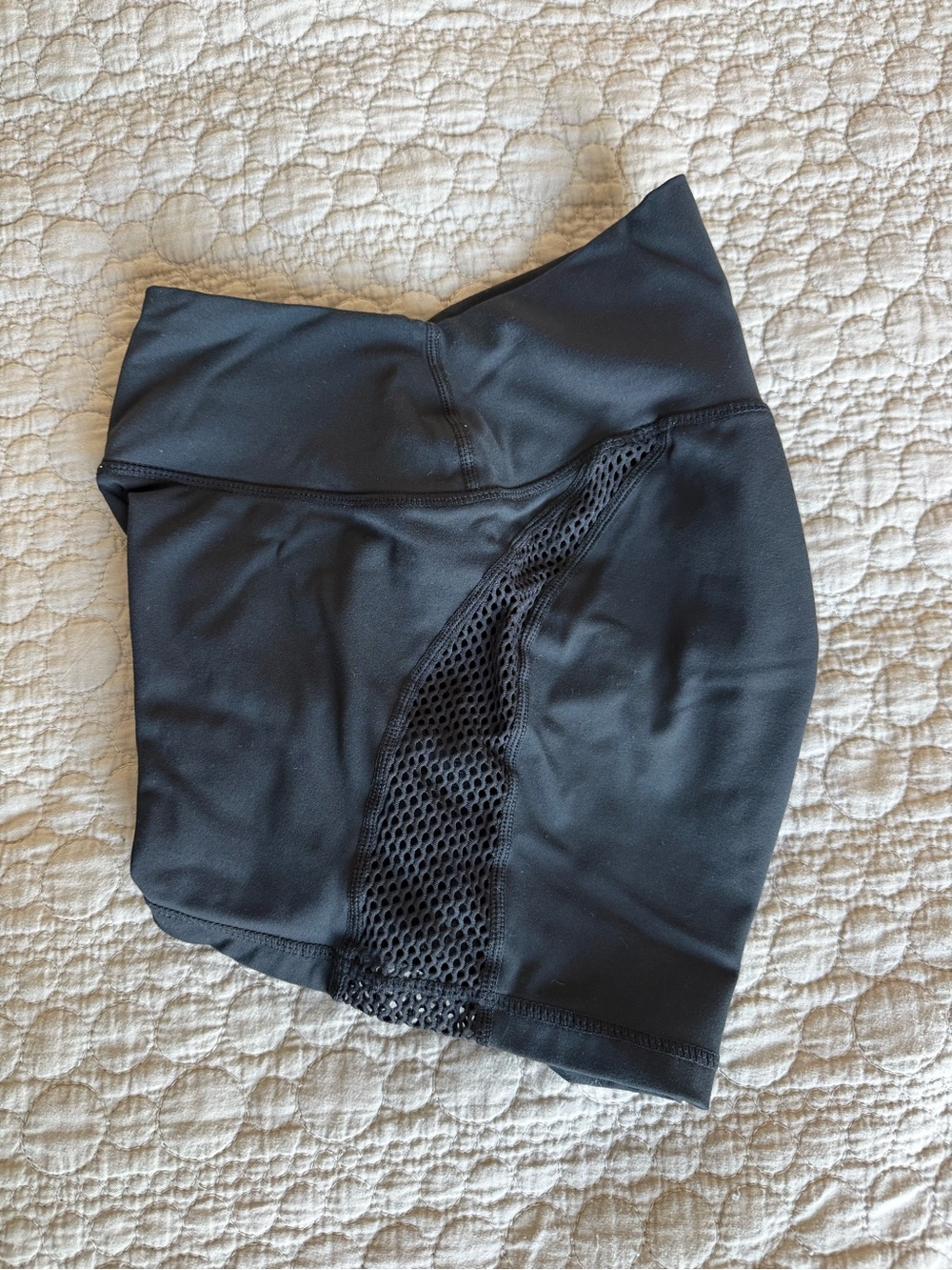 Violate the dress code High-Waist Shorts with Mesh Panels - Picture 2 of 4